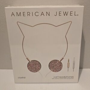 American Jewel Crystal Cat Headphones